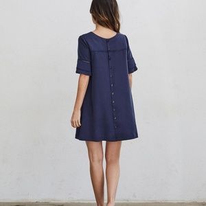 Lovingly Worn Vetta Swing Dress in Navy